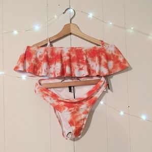 NWT Kendall and Kylie Tie Dye Swimsuit Small 2pc
